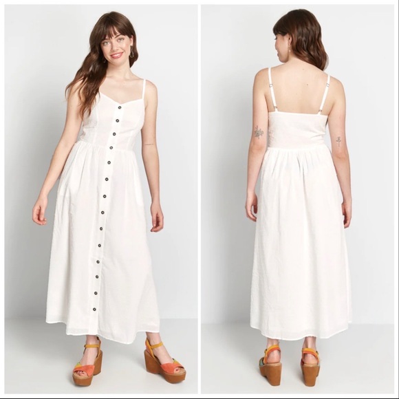 ModCloth Quite Clearly Charismatic Midi Dress - Picture 2 of 15